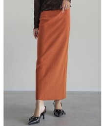 Re:EDIT（リエディ）の「[ZOZO限定][新色追加][累計販売枚数1.3万枚][細見え◎][低身長/大きいサイズ有]前後2WAYリブニットスリットナロースカート（スカート）」