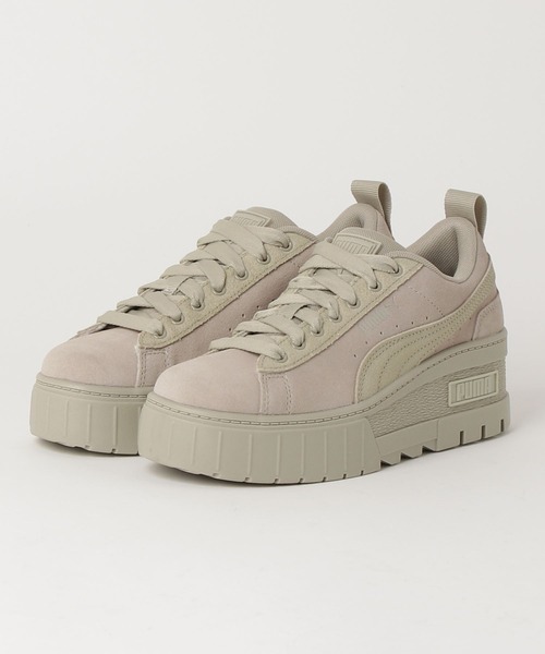 PUMA(プーマ)の「PUMA/プーマ MAYZE WEDGE TONAL WNS/メイズ ウェッジ トーナル ウィメンズ スニーカー 厚底 ウェッジソール 386743(スニーカー・レディース・グレー/ピンク・23.0cm/23.5cm/24.0cm/24.5cm/25.0cm)」の10枚目の写真