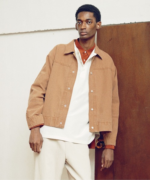 KIIT（キート）の「KIIT キート / WORK JKT ワークジャケット / KIO-Y98A-010（デニムジャケット・メンズ・ブラウン/アイボリー/ブラック・3/1/2）」の3枚目の写真