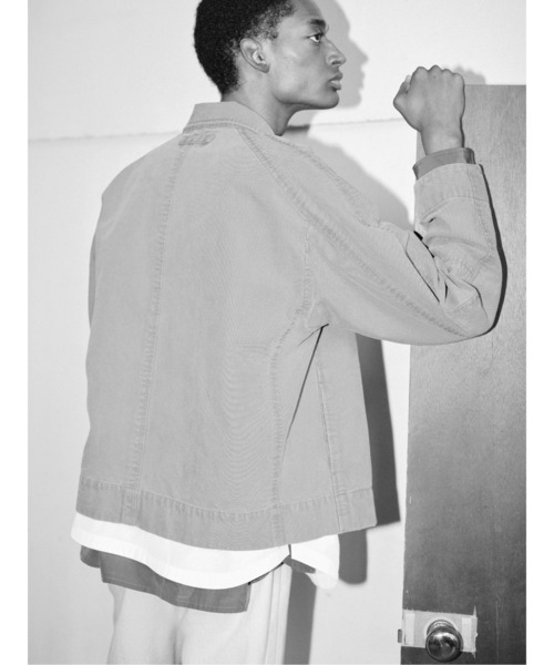 KIIT（キート）の「KIIT キート / WORK JKT ワークジャケット / KIO-Y98A-010（デニムジャケット・メンズ・ブラウン/アイボリー/ブラック・3/1/2）」の5枚目の写真