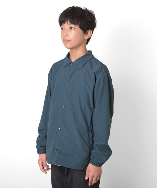 GLAZOS（グラソス）の「コーチジャケット（ナイロンジャケット・キッズ・カーキ/ブラック/ブルー・140cm/150cm/160cm/170cm）」の10枚目の写真