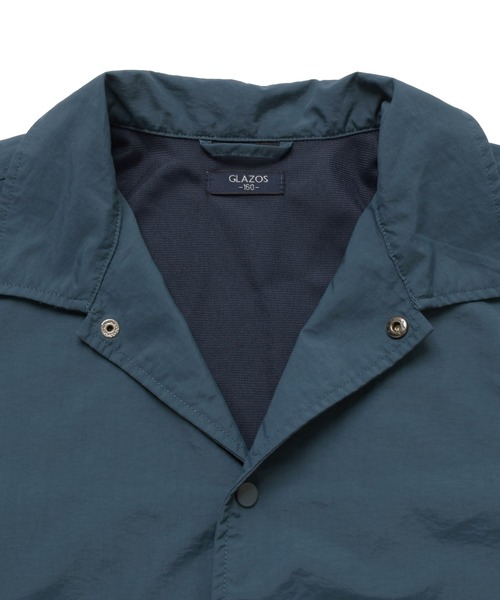 GLAZOS（グラソス）の「コーチジャケット（ナイロンジャケット・キッズ・カーキ/ブラック/ブルー・140cm/150cm/160cm/170cm）」の13枚目の写真