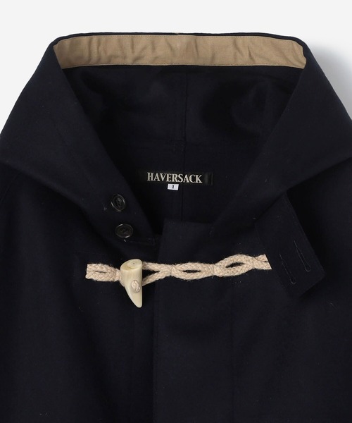 HAVERSACK(ハバーザック)の「HAVERSACK | メルトンダッフルコート WOMEN(ダッフルコート・レディース・ネイビー/ベージュ・1)」の12枚目の写真