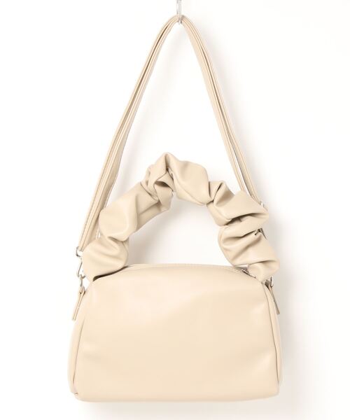 flower（フラワー）の「クラシックシャーリングバッグ（ハンドバッグ・レディース・ベージュ・FREE）」の2枚目の写真