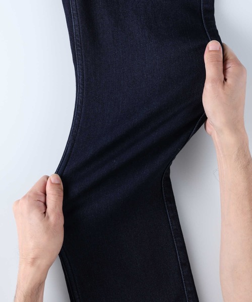 Sweet Camel(スウィートキャメル)の「【Sweet Camel】裏起毛ストレッチストレートパンツ(デニムパンツ・レディース・ダークインディゴブルー・SS/M/L/XL/S)」の9枚目の写真