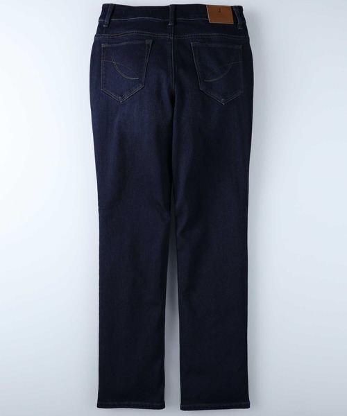 Sweet Camel(スウィートキャメル)の「【Sweet Camel】裏起毛ストレッチストレートパンツ(デニムパンツ・レディース・ダークインディゴブルー・SS/M/L/XL/S)」の3枚目の写真