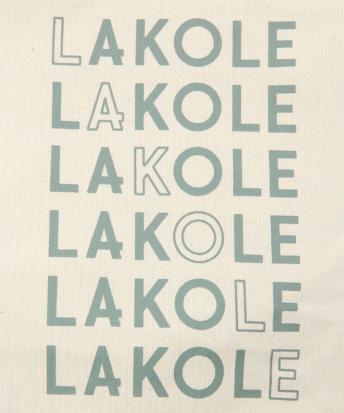 LAKOLE（ラコレ）の「LAKOLEラインロゴ横型ショルダーバッグ / 174806（ショルダーバッグ・レディース・ライトブラウン/イエロー/チャコール/グリーン・FREE）」の5枚目の写真