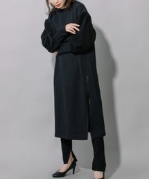 Munich（ミューニック）の「Munich（ミューニック）裏毛×シープボアパフスリーブワンピース/MN222N31（ワンピース・レディース）」