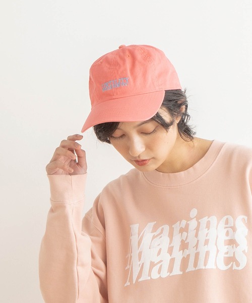 kha:ki（カーキ）の「「KHA:KI / カーキ」ATHLETIC CAP（キャップ・レディース・ネイビー/ベージュ系その他/アクア/サーモンピンク/カーキ・FREE）」の5枚目の写真