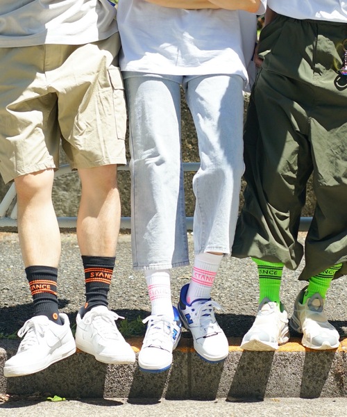 STANCE（スタンス）の「【STANCE/スタンス】BASIC 3 PACK CREW/ギフトにも最適！ 吸湿 通気性ラインブランドロゴパターン3Pパックハイソックス（3足組）（ソックス/靴下・メンズ・ホワイト/ブラック/マルチ/インディゴブルー/ゴールド/ネイビー/オートミール/その他・LARGE/SMALL）」の7枚目の写真