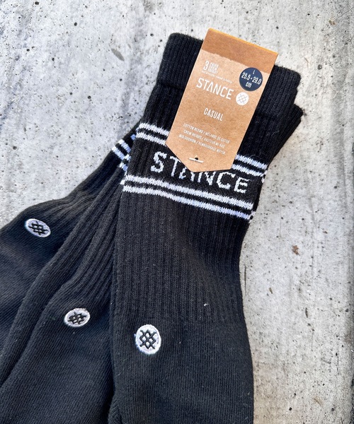 STANCE（スタンス）の「【STANCE/スタンス】BASIC 3 PACK CREW/ギフトにも最適！ 吸湿 通気性ラインブランドロゴパターン3Pパックハイソックス（3足組）（ソックス/靴下・メンズ・ホワイト/ブラック/マルチ/インディゴブルー/ゴールド/ネイビー/オートミール/その他・LARGE/SMALL）」の21枚目の写真