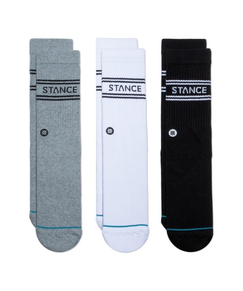 STANCE/スタンス】BASIC 3 PACK CREW/ギフトにも最適！ 吸湿 通気性