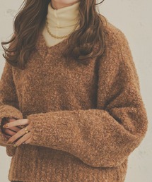 もちっと癒され。前後2WAYメランジニット/【WEB/EC限定商品】