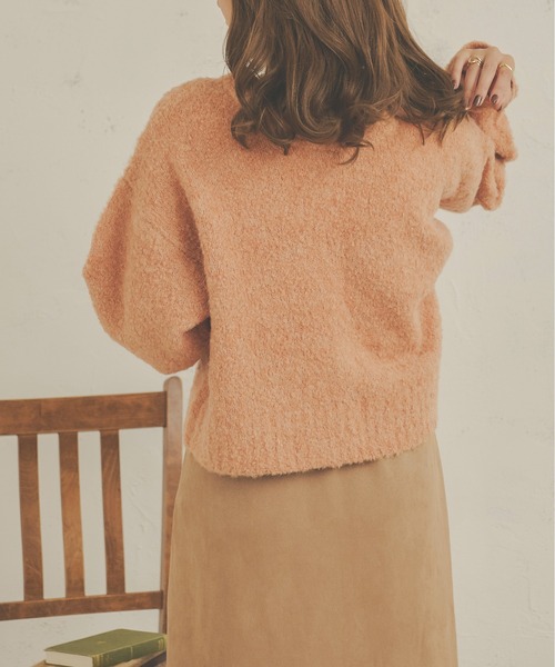 Ambre Neige(アンブルネージュ)の「もちっと癒され。前後2WAYメランジニット/【WEB/EC限定商品】(ニット/セーター・レディース・ライトブラウン/ピンク/ライトベージュ・FREE)」の13枚目の写真