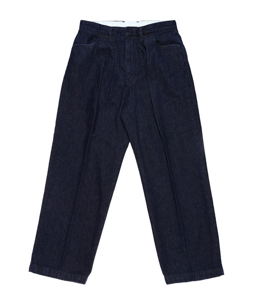FARAH 2タックワイドテーパードパンツ 30/30 ブルー FARAH ジーンズ FARAH Two Tuck Wide Tapered Pants メンズ