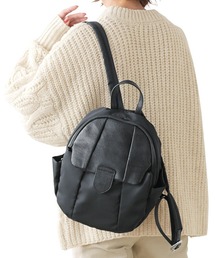 IEDIT | ＩＥＤＩＴ　本革遣いの上品ミニリュック〈ブラック〉(バックパック/リュック)