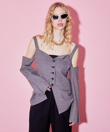 MAISON SPECIAL | Off Shoulder Jacket/オフショルジャケット【MAISON SPECIAL/メゾンスペシャル】(テーラードジャケット)