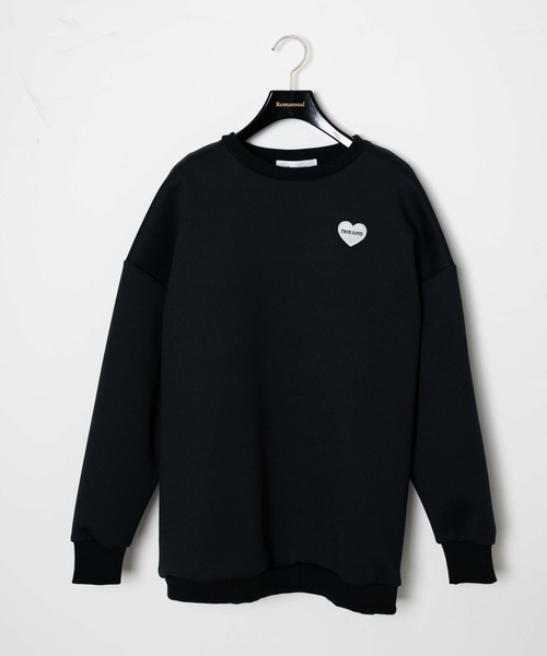 Romansual(ロマンシュアル)の「Romasual/TRUE LOVE刺繍スウェット(スウェット・レディース・ブラック/ホワイト・FREE)」の13枚目の写真