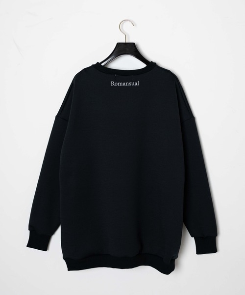 Romansual(ロマンシュアル)の「Romasual/TRUE LOVE刺繍スウェット(スウェット・レディース・ブラック/ホワイト・FREE)」の14枚目の写真