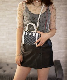 jouetie | 【jouetie/ジュエティ】JJモノグラムジャガード マイクロ ミニボストンバッグ ショルダーバッグ(ボストンバッグ)