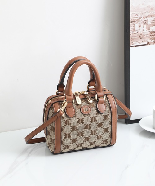 jouetie（ジュエティ）の「【jouetie/ジュエティ】JJモノグラムジャガード　マイクロ ミニボストンバッグ　ショルダーバッグ（ボストンバッグ・レディース・ブラック/アイボリー/ダークブルー/ベージュ/キャメル・FREE）」の5枚目の写真