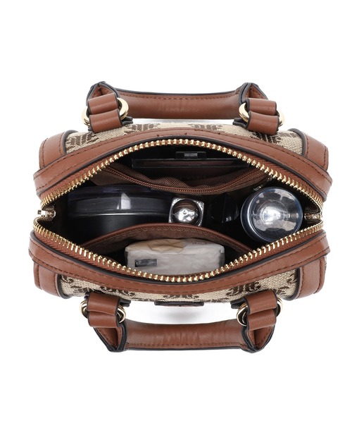 jouetie（ジュエティ）の「【jouetie/ジュエティ】JJモノグラムジャガード　マイクロ ミニボストンバッグ　ショルダーバッグ（ボストンバッグ・レディース・ブラック/アイボリー/ダークブルー/ベージュ/キャメル・FREE）」の7枚目の写真