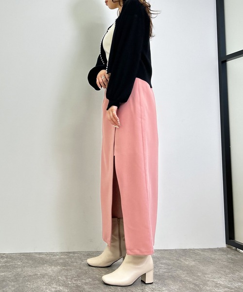 INGNI(イング)の「ビット付スリットナロー/スカート(スカート・レディース・アイボリー/ブラック/ピンク・FREE)」の13枚目の写真