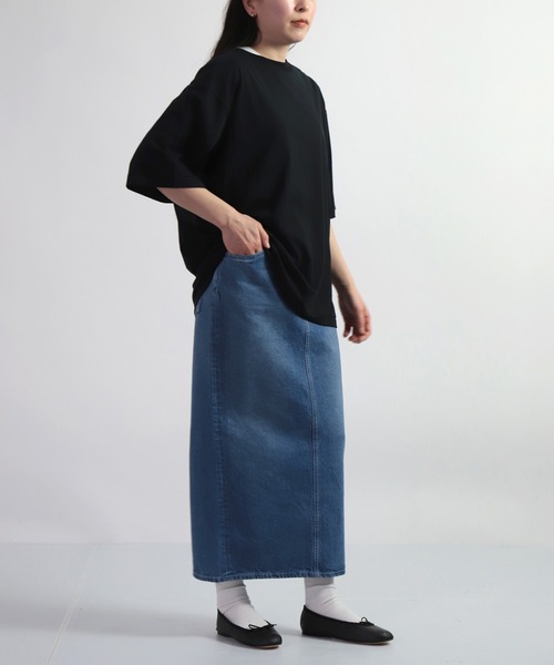 ALWEL（オルウエル）の「[ ALWEL ] LOOSE T ハーフスリーブTシャツ（Tシャツ/カットソー・レディース・ブラック/マスタード・M）」の7枚目の写真