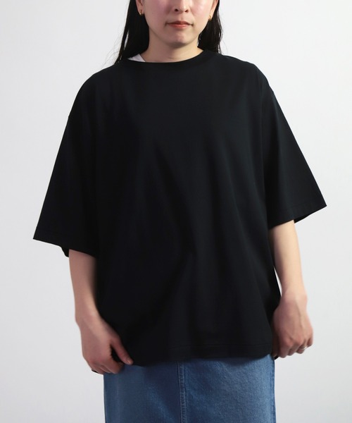 ALWEL（オルウエル）の「[ ALWEL ] LOOSE T ハーフスリーブTシャツ（Tシャツ/カットソー・レディース・ブラック/マスタード・M）」の3枚目の写真