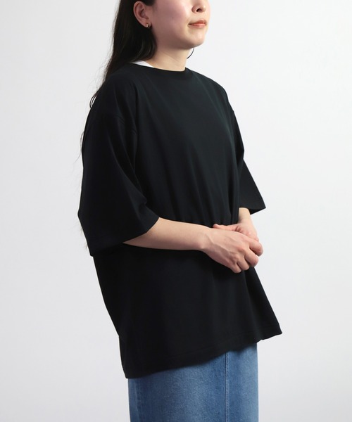 ALWEL（オルウエル）の「[ ALWEL ] LOOSE T ハーフスリーブTシャツ（Tシャツ/カットソー・レディース・ブラック/マスタード・M）」の5枚目の写真