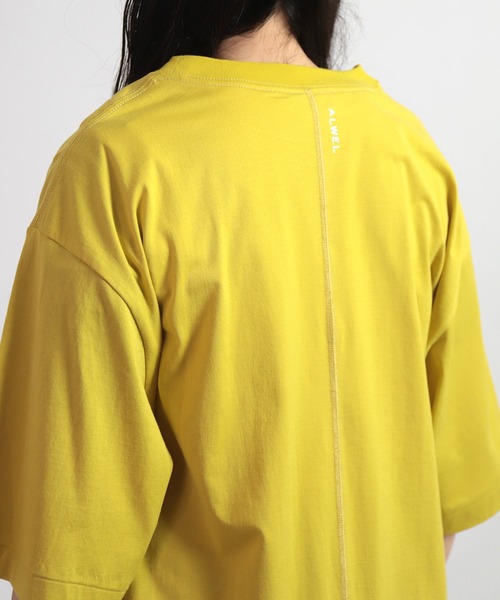 ALWEL（オルウエル）の「[ ALWEL ] LOOSE T ハーフスリーブTシャツ（Tシャツ/カットソー・レディース・ブラック/マスタード・M）」の18枚目の写真