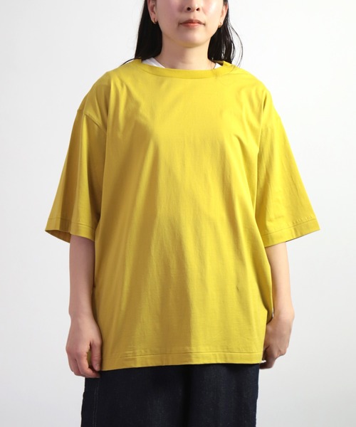 ALWEL（オルウエル）の「[ ALWEL ] LOOSE T ハーフスリーブTシャツ（Tシャツ/カットソー・レディース・ブラック/マスタード・M）」の9枚目の写真