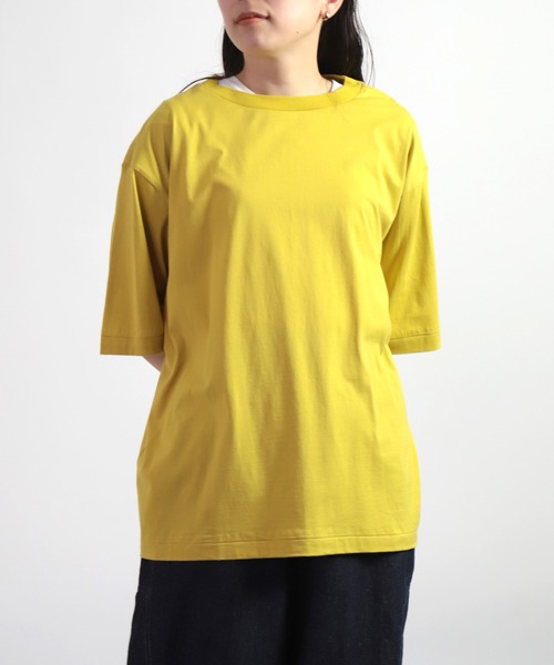 ALWEL（オルウエル）の「[ ALWEL ] LOOSE T ハーフスリーブTシャツ（Tシャツ/カットソー・レディース・ブラック/マスタード・M）」の10枚目の写真