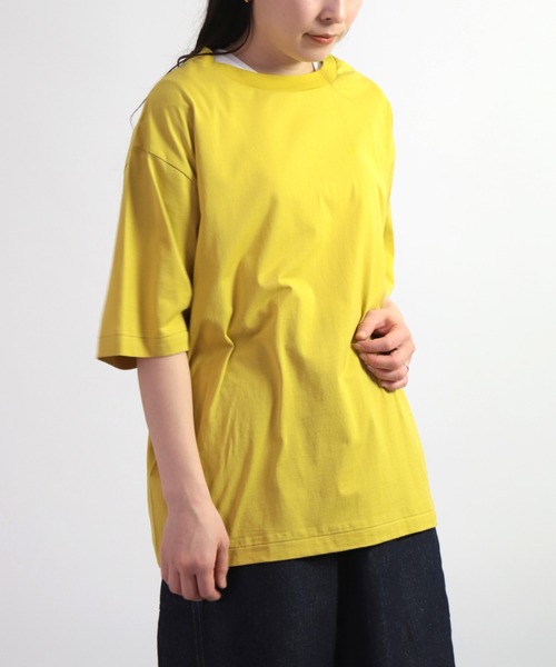 ALWEL（オルウエル）の「[ ALWEL ] LOOSE T ハーフスリーブTシャツ（Tシャツ/カットソー・レディース・ブラック/マスタード・M）」の11枚目の写真