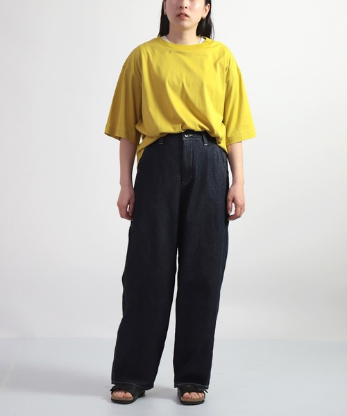 ALWEL（オルウエル）の「[ ALWEL ] LOOSE T ハーフスリーブTシャツ（Tシャツ/カットソー・レディース・ブラック/マスタード・M）」の12枚目の写真