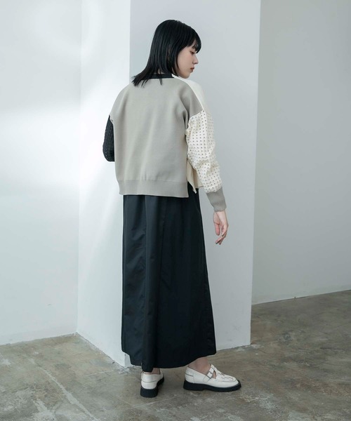 Eimee Law（エイミーロウ）の「ミリタリージャンスカ（ジャンパースカート・レディース・ブラック/ベージュ・38）」の17枚目の写真