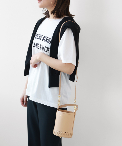 CHRISTIAN VILLA（クリスチャンヴィラ）の「【CHRISTIAN VILLA /クリスチャン ヴィラ】バケツバッグ（クラッチバッグ・レディース・ブラック/ベージュ/ライトグリーン・FREE）」の12枚目の写真