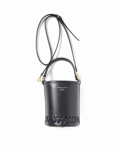 CHRISTIAN VILLA（クリスチャンヴィラ）の「【CHRISTIAN VILLA /クリスチャン ヴィラ】バケツバッグ（クラッチバッグ・レディース・ブラック/ベージュ/ライトグリーン・FREE）」の16枚目の写真