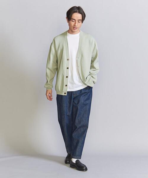 BEAUTY&YOUTH UNITED ARROWS（ビューティーアンドユースユナイテッドアローズ）の「クリーン ミラノリブ Vネック カーディガン（カーディガン/ボレロ・メンズ・ライム/ネイビー/ロイヤルブルー・L/M/XL/S）」の8枚目の写真