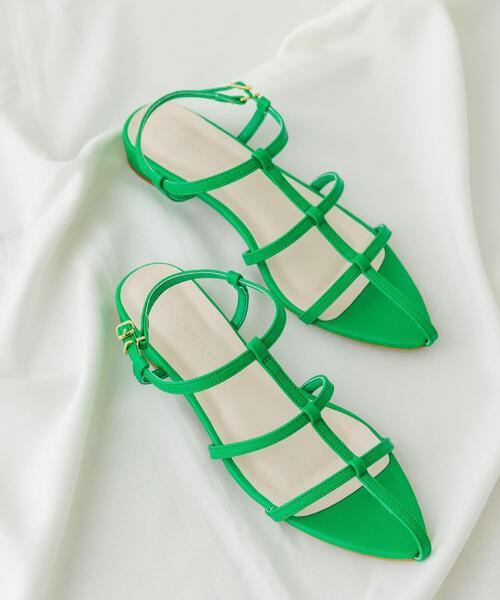 ナローストラップサンダル