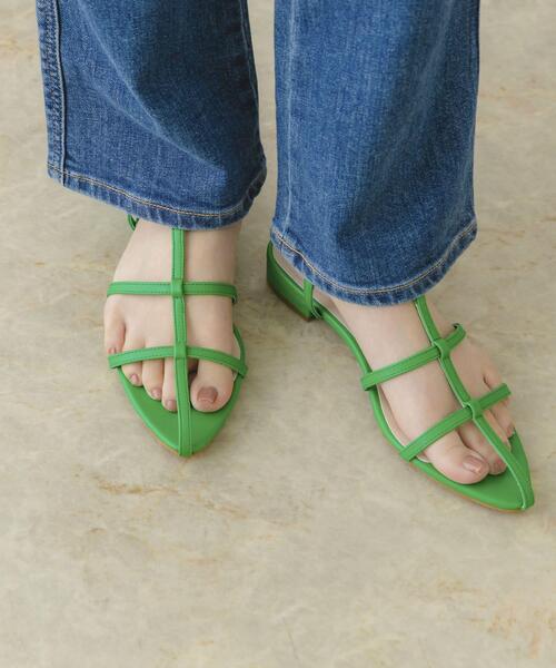 RODE SKO（ロデスコ）の「ナローストラップサンダル（サンダル・レディース・ブラック/グリーン/パープル系その他/イエロー・36/37/38）」の20枚目の写真