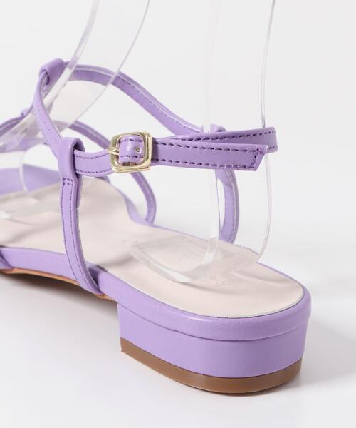 RODE SKO（ロデスコ）の「ナローストラップサンダル（サンダル・レディース・ブラック/グリーン/パープル系その他/イエロー・36/37/38）」の7枚目の写真