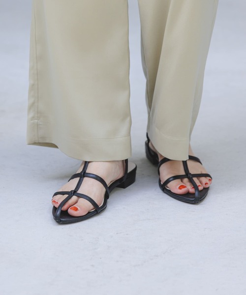 RODE SKO（ロデスコ）の「ナローストラップサンダル（サンダル・レディース・ブラック/グリーン/パープル系その他/イエロー・36/37/38）」の12枚目の写真