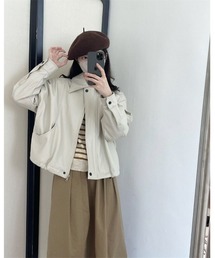 おしゃれスタ｜オシャレスタのブルゾン（ホワイト/白色系）通販