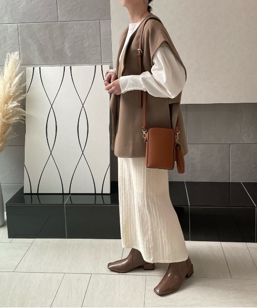 y/m by misato（イムバイミサト）の「ふくれジャガードカットスカート（スカート・レディース・ブラック/アイボリー・FREE）」の6枚目の写真