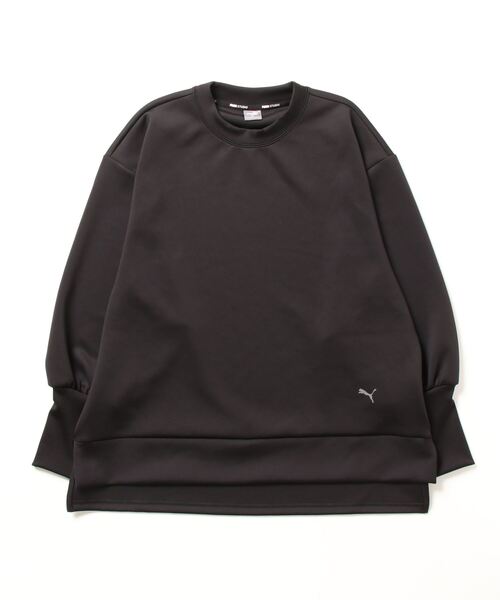 PUMA(プーマ)の「プーマ PUMA STUDIO CREW LS_オーバーサイズシルエット CREW LS(ニット/セーター・レディース・ネイビー/ブラック・L/M/S)」の2枚目の写真