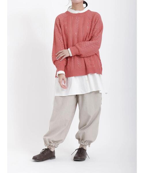 Samansa Mos2（サマンサ モスモス）の「オブリークトゥレースアップシューズ（ドレスシューズ・レディース・ベージュ/ブラウン・MEDIUM/LARGE）」の21枚目の写真