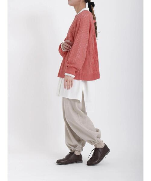 Samansa Mos2（サマンサ モスモス）の「オブリークトゥレースアップシューズ（ドレスシューズ・レディース・ベージュ/ブラウン・MEDIUM/LARGE）」の20枚目の写真