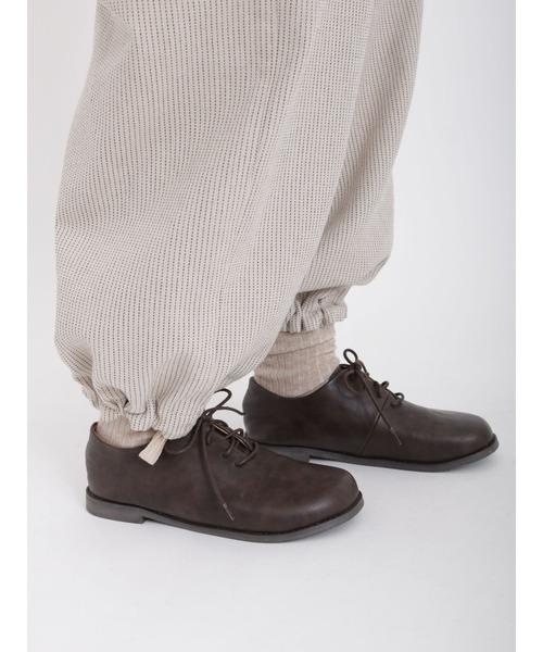 Samansa Mos2（サマンサ モスモス）の「オブリークトゥレースアップシューズ（ドレスシューズ・レディース・ベージュ/ブラウン・MEDIUM/LARGE）」の7枚目の写真
