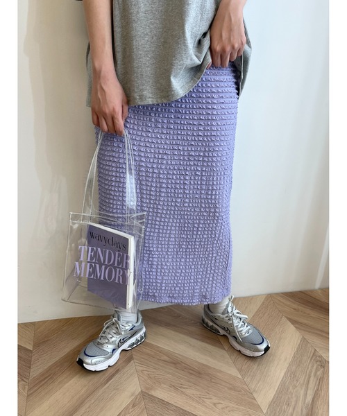 WC（ダブル シー）の「カラーロゴクリアトート（トートバッグ・レディース・パープル/ブラック/レッド・FREE）」の5枚目の写真